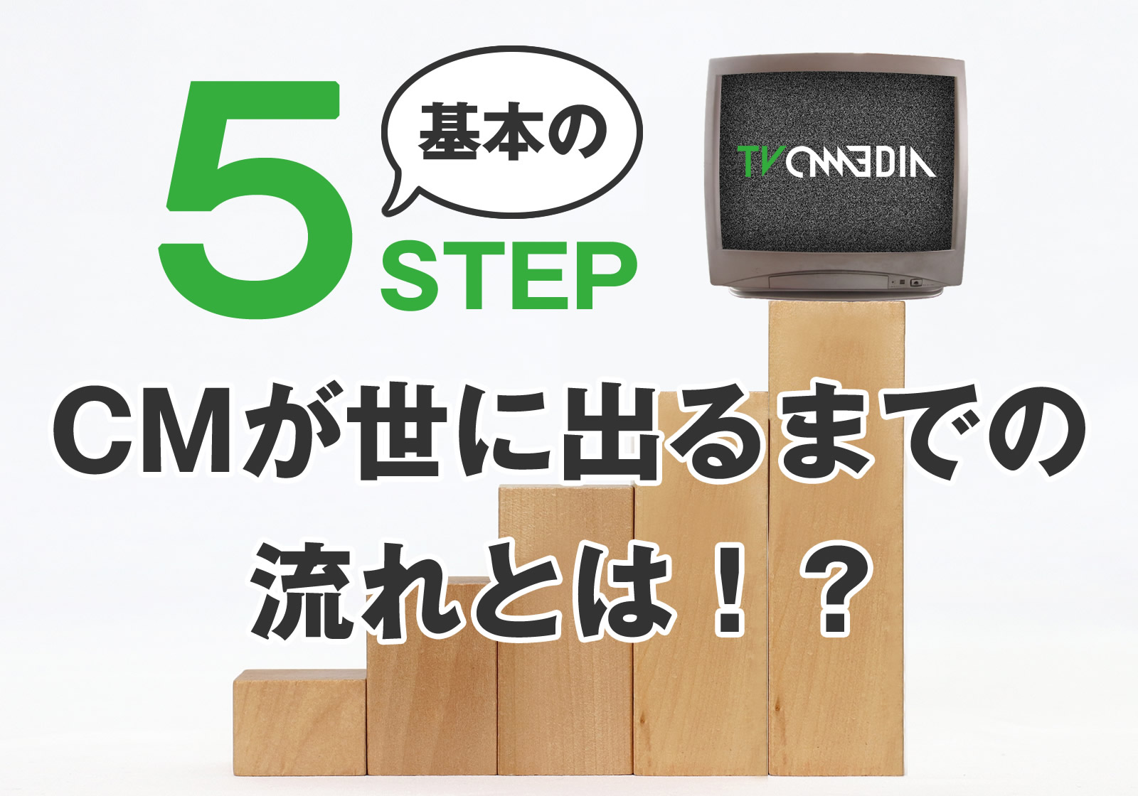 テレビCMが世に出るまでの流れとは？CMが出来るまでの５STEP